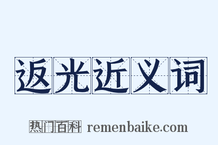 返光近义词是什么意思的图片